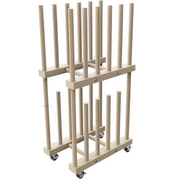 Estante de Arte UNZERO 20‑41 cm con Ruedas y Asa