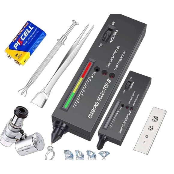 Detector de diamantes profesional UVER para joyeros, detector de gemas