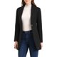 thumbnail image 1 of INSPIRE CHIC Abrigo de Invierno con Solapa y Botones para Mujer, Elegante para el Trabajo, Talla XL, Negro, 1 of 7