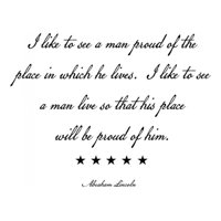 Rienda Libre Graphics - Decomural I Like To See A Man Abraham Lincoln Ws-16006