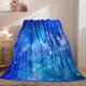 thumbnail image 3 of Galaxy Throw Blanket Soft Lightweight Flannel Fleece Blanket with Space Blue Nebula Stars Print Pattern for Couch Sofa Bed Travel All Season Decor Blanket for Kids Boys Adult Single, 3 of 5
