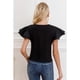 thumbnail image 3 of Polera Mujer Algodon Elasticada Manga Corta Broderie 3316, 3 of 3