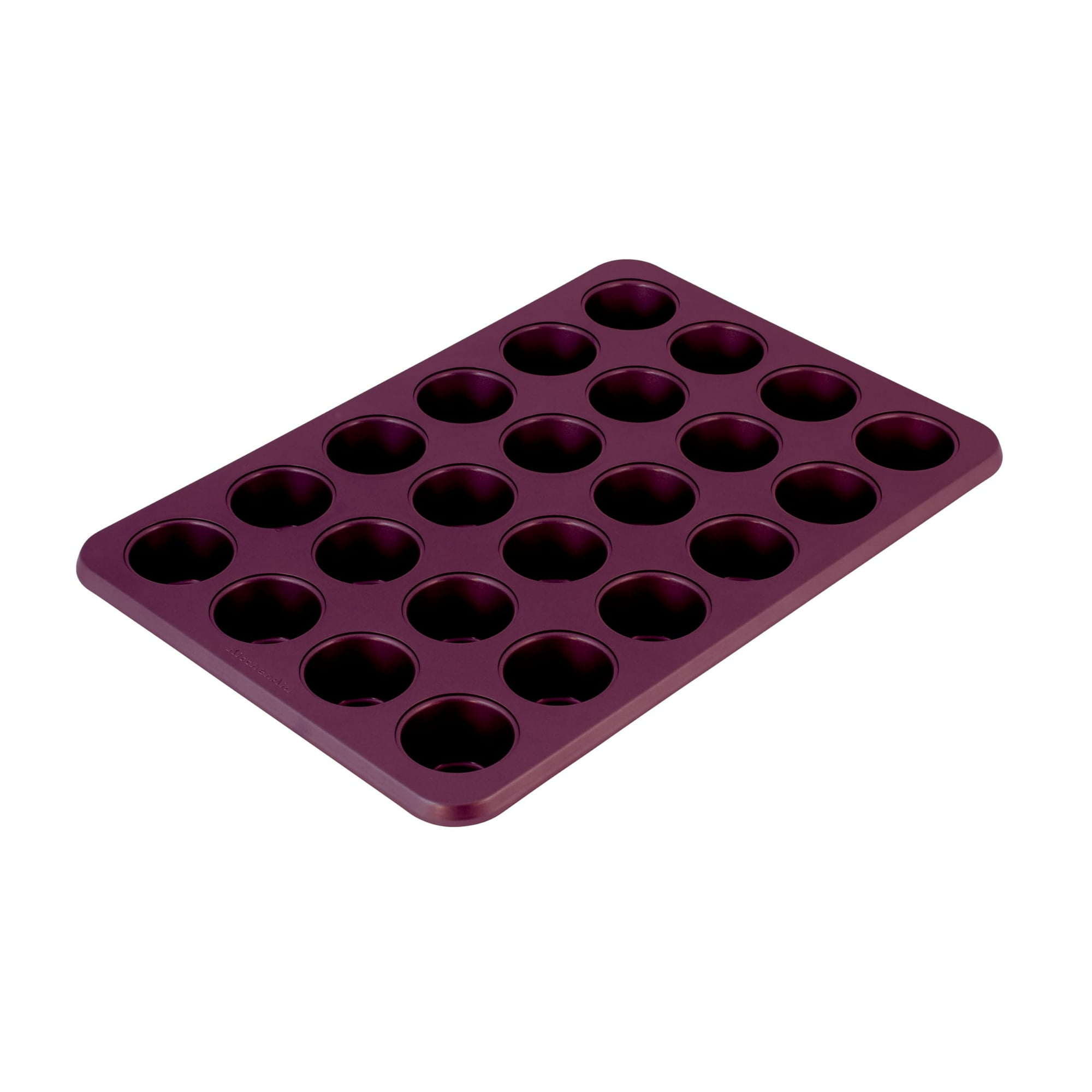 Molde Para Magdalenas Kitchenaid, 24 Tazas, Antiadherente, Acero Aluminizado, Remolacha