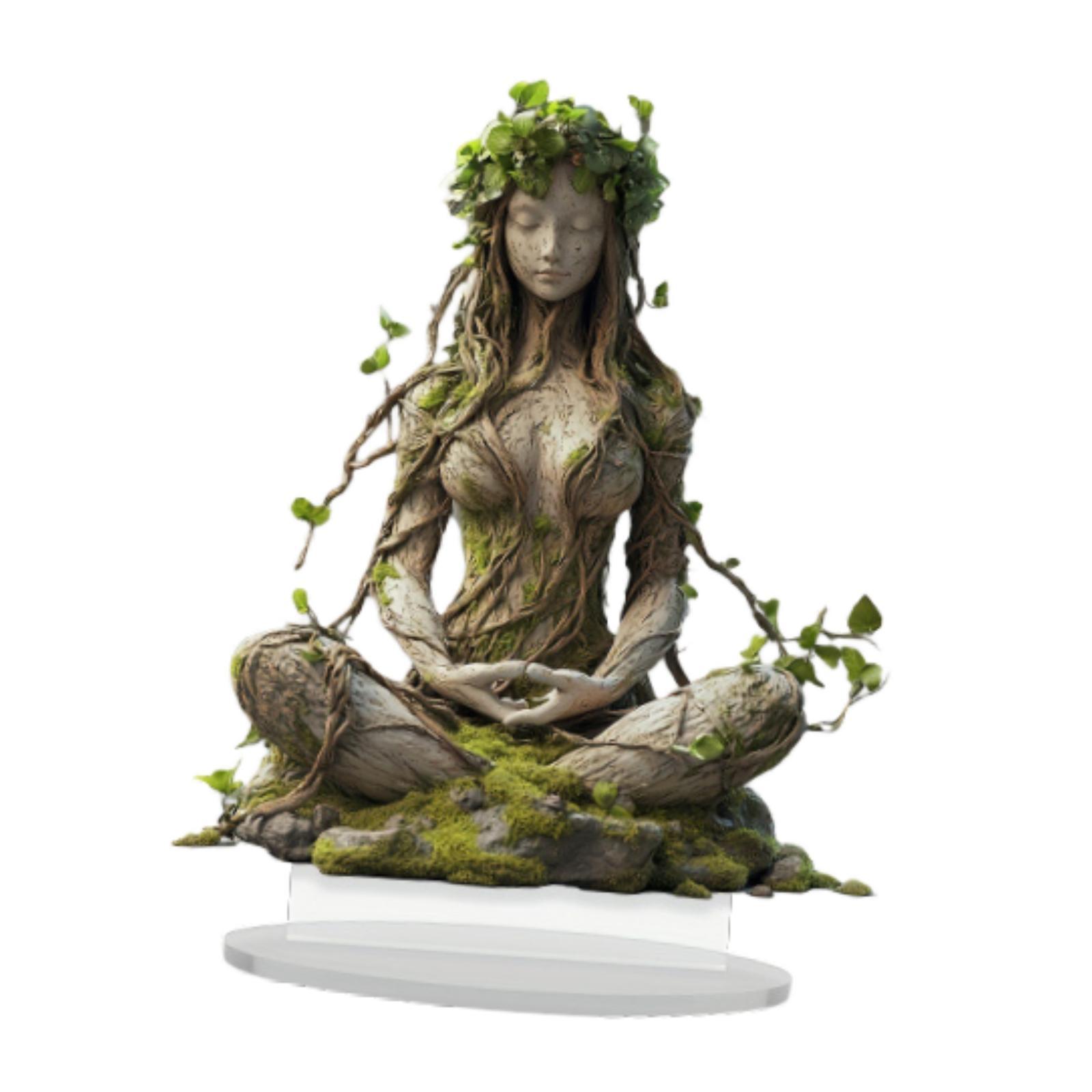 Bothyi - Colecciones De Decoración De La Diosa Guardián Del Árbol 2D Para El Comedor Y El Escritorio Del Hogar