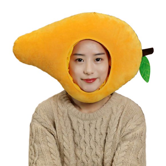 Sombrero de Peluche con Forma de Mango EINCORN Ajustable 45 cm
