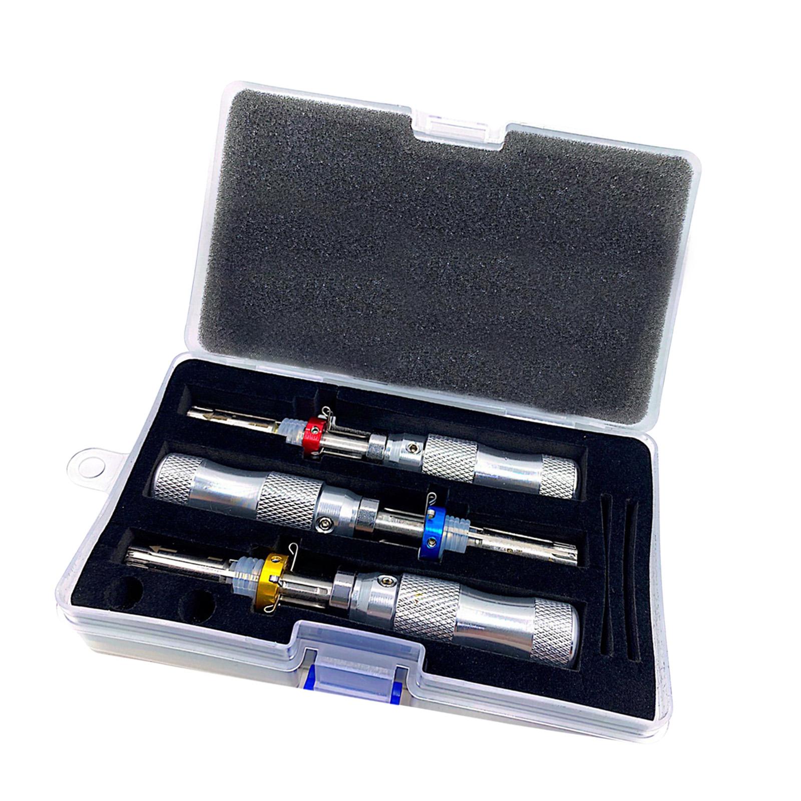 Magideal - Juego De 3 Piezas De Herramientas De Selección De Bloqueo Tubular 7,0 Mm, 7,5 Mm, 7,8 Mm Resistente