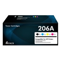 Paquete De 4 Cartuchos De Tóner Hueflow 206A Compatibles Con Hp 206X