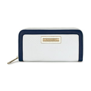 Carven - Billetera Greta Azul-Blanco