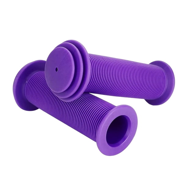 2 X Empuñaduras Blandas para Manillar de Bicicleta, Empuñaduras de Goma para Bicicleta, Empuñaduras Antideslizantes Resistentes Al Desgaste para Bicic Violeta