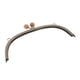 thumbnail image 1 of 24.5cm marco de metal beso broche cerradura de bloqueo cabeza bricolaje bolso bolso gris, 1 of 5
