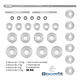 thumbnail image 5 of Set Mancuernas Barra Extendible 50 Kg Con Maleta Cromado, 5 of 8