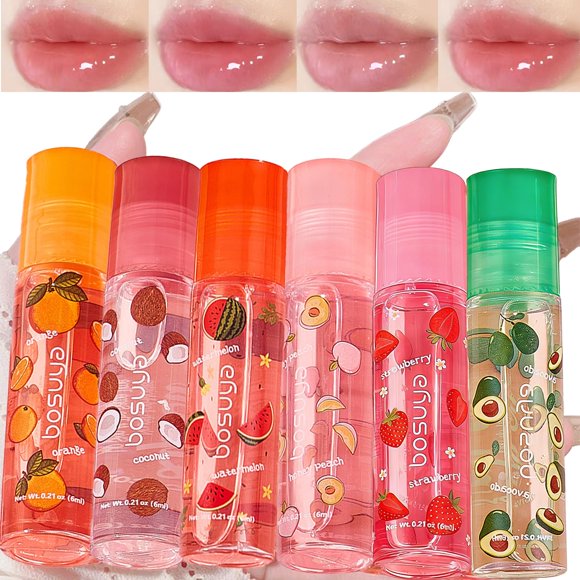 Brillo Labial Baorder 6 Piezas Sabores Frutales 6 ml