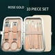 thumbnail image 5 of Rose Golden Stainless Steel Nail Clipper Set Grooming Tool Set With Case Manicure Art Tool, 5 of 5