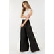 thumbnail image 4 of Pantalones Acampanados de Cintura Alta y Pierna Ancha Negros M, 4 of 4