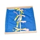 thumbnail image 1 of Estante De Ropa Montessori, Herramienta De Entrenamiento De Juguetes, Aprendizaje Educativo Para Niños Pequeños, Lazo Azul Oscuro, 1 of 3