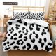 thumbnail image 1 of v1312 Bed Sheets Leopard Print Duvet Cover Set King Queen Full Size Polyester Bedding Set African Animal Cheetah Print Perfect For Man And Woman 3-Piece Bedding Set (1 Duvet Cover + 2 Pillow Shams) Be, 1 of 5