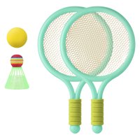 Magideal - Raqueta De De Bádminton Duradera Para Niños, Juguetes Interactivos Para Padres E Hijos Para Jugadores Principiantes En El Patio Trasero, Jardín , Verde