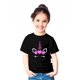 thumbnail image 2 of Polera Unicornio Corazon Holografico Rosado Niñas, 2 of 3