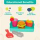 thumbnail image 3 of Playset B. toys Mini Chef Build-a-Burger 30 piezas a partir de 3 años, 3 of 6