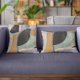 thumbnail image 3 of Cojín decorativo Plutus Brands azul con estampado gráfico moderno, 3 of 9