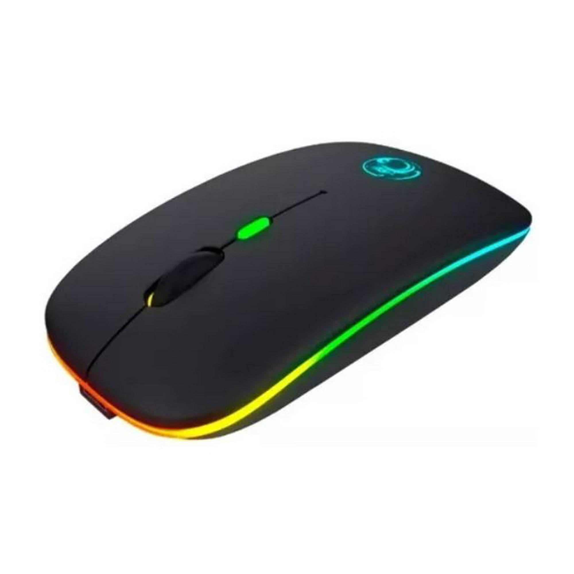 Sam Print - Mouse Bluetooth Inalámbrico Recargable Rgb (negro)