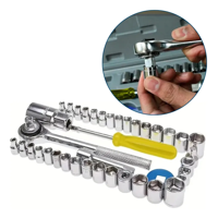 Genérico - Juego De 14 Llaves Punta Corona + Caja De Dados 40 Piezas