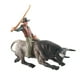 thumbnail image 3 of Figuras Taurinas Animal Ganado Estatua Independiente Coleccionable Ornamento Ombre, 3 of 5