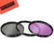 thumbnail image 1 of Kit de filtros UV-CPL-FLD de 49 mm de Big Mike para Canon EF 50 mm f/1.8 STM, 1 of 9