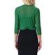 thumbnail image 3 of INSPIRE CHIC Bolero de Malla Transparente para Mujer de Halloween, Chaqueta Ligera Recortada con Mangas 3/4 Verde XS, 3 of 6