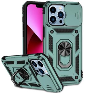 Estuche Gangxun Para Iphone 13 Pro, Soporte Giratorio 360°, Estilo Mecánico Y Magnético