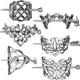 thumbnail image 2 of Viking Celtic Hair Clips - Silver Knotted Hairpin for Ladies & Women, 2 of 4