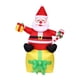 thumbnail image 3 of Papá Noel Inflable De 1,82 M Para Decoración Navideña Exterior, Ideal Para El Hogar, Para Niños, Mujeres Y Hombres., 3 of 5