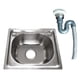 thumbnail image 3 of Fregadero De Cocina De Un Solo Recipiente De Acero Inoxidable Con Colador, Manguera, Lavabo, 42cm X 37cm, 3 of 5