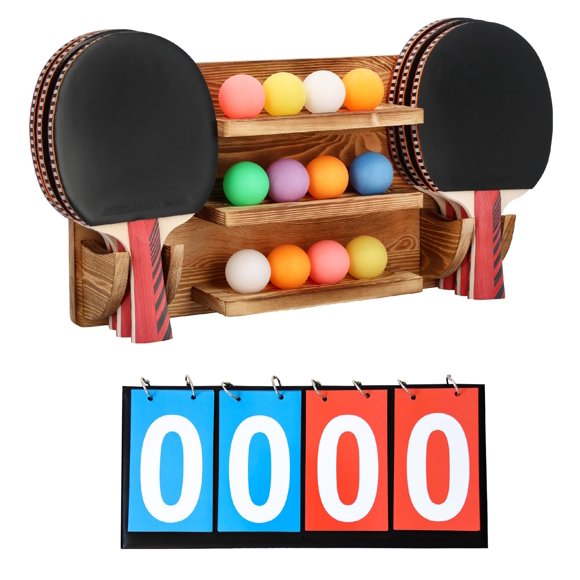 Soporte para Paletas WAKUBON 6 Paletas + 12 Pelotas y Marcador
