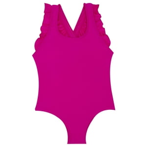 Samia - Traje De Baño De Niña Vuelos Rosado Brillante 12