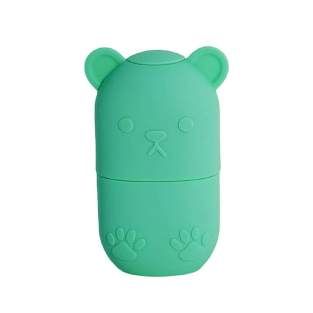 Facial Ice Roller, Cartoon Bear Design Cute Ice Roller For Face Eye Neck, DIY Facial Beauty Ice Roller Skin Care Tool, Ice Mold For Face Shrink Pores, Relief Puffiness, Tighten Skin & Smooth Wrinkles