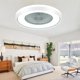 thumbnail image 1 of Ventilador de techo sin aspas HUMHOLD 24" con luz y control remoto por app, 1 of 8