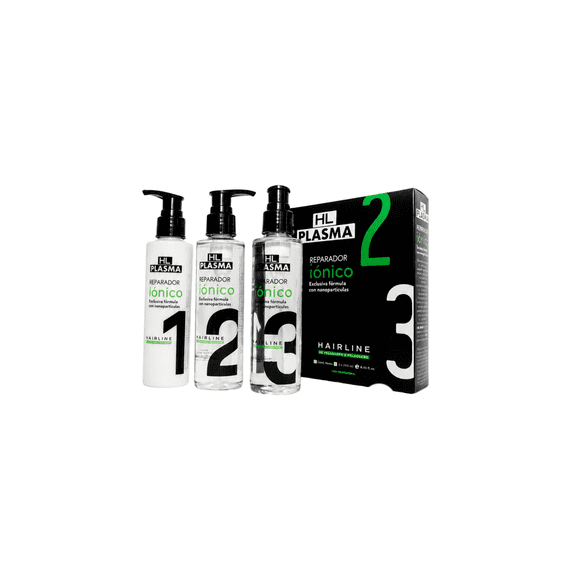 HL Plasma Reparador Iónico Capilar Hairline 3 x 150 ml
