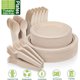 thumbnail image 2 of Unves Set de 250 Platos y Cubiertos Compostables con Mangos Extra Largos, 2 of 3
