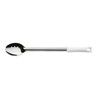 Di Solle - Cuchara Perforada Acero Inox 23 Cm Mango Blanco Durafio