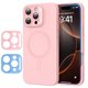 thumbnail image 1 of Funda de teléfono ESR para iPhone 16 Plus con silicona rosa MagSafe, 1 of 9