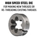 thumbnail image 2 of Die Drill America Serie DWT HSS 1-14 2 cm de diámetro exterior redondo, 2 of 9