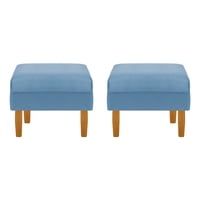 Bodevir - Set Pouf Sky 1C Felpa 04 Azul Petroleo