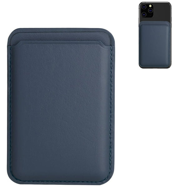 1 pieza de billetera magnética de tela elástica para teléfono celular, tarjetero para la parte posterior del teléfono como billetera adhesiva para teléfono.