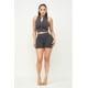 thumbnail image 5 of Conjunto de Top y Shorts con Cremallera sin Costuras y Lavado, 5 of 5