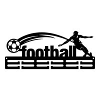 Magideal - Colgador De Medallas, Soporte Para Medallas, Sala De Estar, Soporte De Pared De Metal Resistente, Soporte De Carreras, Organizador Colgante, Estante P Fútbol Americano