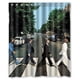 thumbnail image 1 of Cortina de ducha de The Beatles Abbey Road Rolling Stone, juego de cortina de baño con ganchos, tamaño 60 x 72 pulgadas, 1 of 3