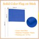 thumbnail image 2 of Uxcell 8x3 Pulgadas Bandera de Palo en Blanco Azul Oscuro, 12 Piezas Bandera de Color Sólido de Mano, 2 of 6