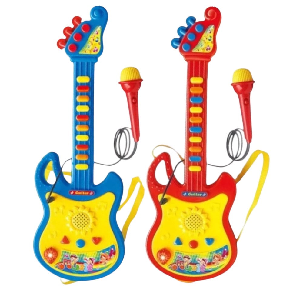 N-ofertas - Guitarra Musical Microfono Karaoke Juguete Niños