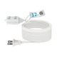 thumbnail image 1 of Cable de extensión para interiores Tiffcofio de 2 puntas, 12 pies con 3 enchufes, 1 of 6